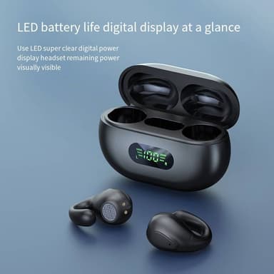 Langattomat nappikuulokkeet Bluetooth 5.3 Musta