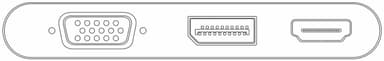Goobay USB-C™-moniporttinen sovitin, jossa VGA, DisplayPort™, HDMI™