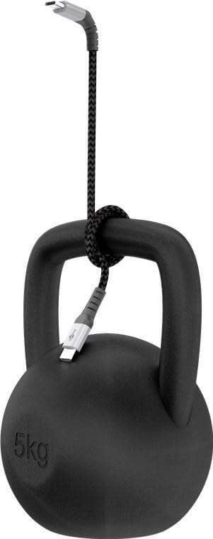 USB-C â„¢ - USB-C â„¢ Tekstiilikaapeli metalliliittimillä (avaruudenharmaa / hopea) 2 m