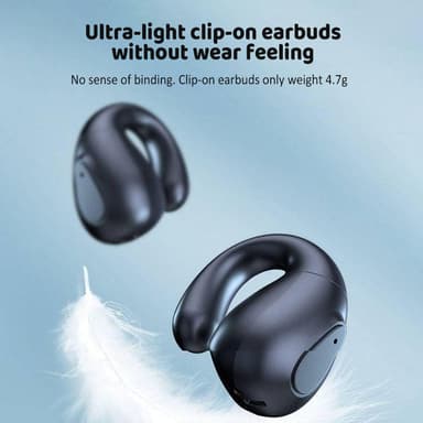 Langattomat nappikuulokkeet Bluetooth 5.3 Musta