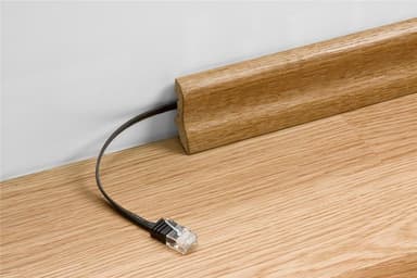 Goobay CAT 6 Flat-patch-kaapeli, U/UTP, valkoinen