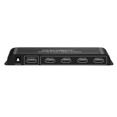 4 in 1 -lähtö HDMI-kytkin 8K 60Hz HDMI 2.1 HDR HDCP2.3 48Gbps PS5 Xboxille Musta