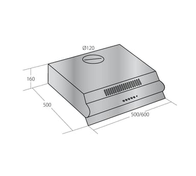 Ecotronic liesituuletin EBU600W (valkoinen)