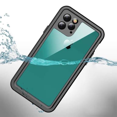 INF iPhone 11 iskunkestävä ja vedenpitävä kotelo - musta / harmaa