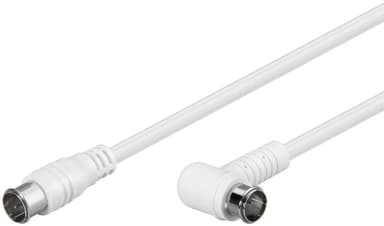 Goobay Kulmainen SAT -antennikaapeli (80 dB), 2x suojattu