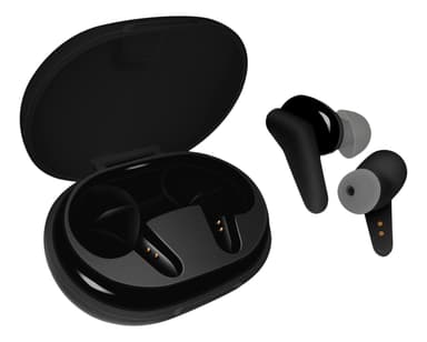 True Wireless Stereo inear dual earbuds charge case black