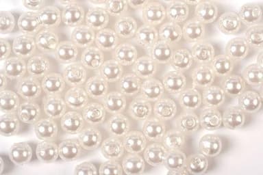 Plastpärlor 3mm 500g, Vit
