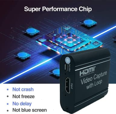 Capture Card -videonauhuri silmukalla 1080p