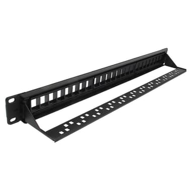TRIAX Patch Panel 19"" 1U Keystone CAT6 UTP 24 Porttia
