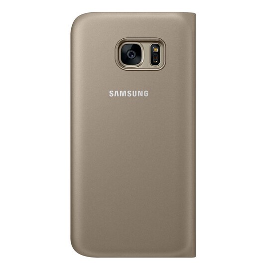 Samsung Galaxy A3 2016 ikkunallinen suojakotelo (kulta)