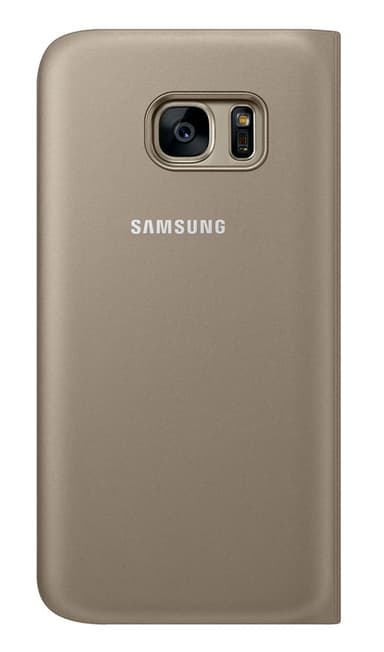 Samsung Galaxy A3 2016 ikkunallinen suojakotelo (kulta)