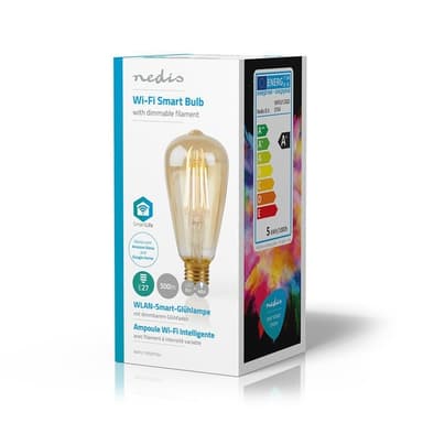 Wi-Fi LED -Älypolttimo | E27 | ST64 | 5 W | 500 lm