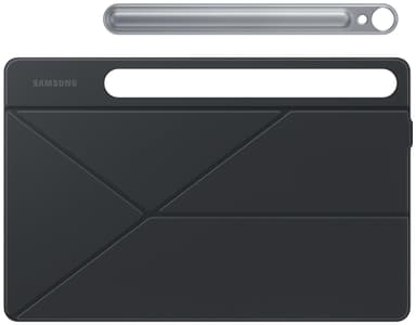 Samsung Tab S9/S9 FE Smart Book suojakotelo (musta)