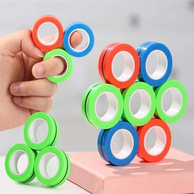Magnetiska ringar 3-Pack - Anti-stress, Blandade färger