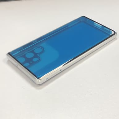 Magneettinen kaksipuolinen karkaistu lasi puhelinkotelo Samsung S22 Ultralle Hopea