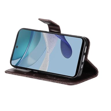 SKALO Motorola Moto G53 5G Mandala lompakkokotelo - Ruskea