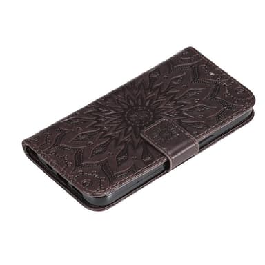 SKALO Motorola Moto G53 5G Mandala lompakkokotelo - Ruskea