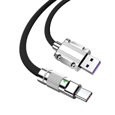 120W fet och förlängd Huawei Port Data Transfer Snabbladdningskabel Monivärinen 3 m