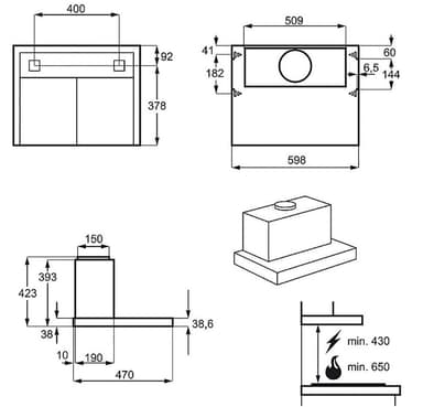 Electrolux liesituuletin EFT60465OW