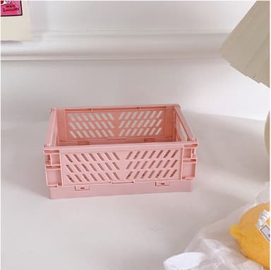 Mini hopfällbar förvaringslåda för skola, arbete, hemmabruk 2-pack