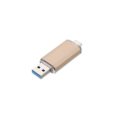 2-i-1 USB-minne med USB 3.0 och USB-C (64 GB) Kulta