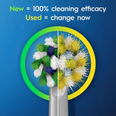 Oral-B Cross Action harjaspäät 321217 (5 kpl, valkoinen)