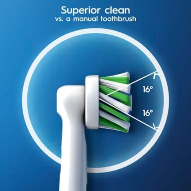 Oral-B Cross Action harjaspäät 321217 (5 kpl, valkoinen)
