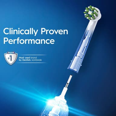 Oral-B Cross Action harjaspäät 321217 (5 kpl, valkoinen)