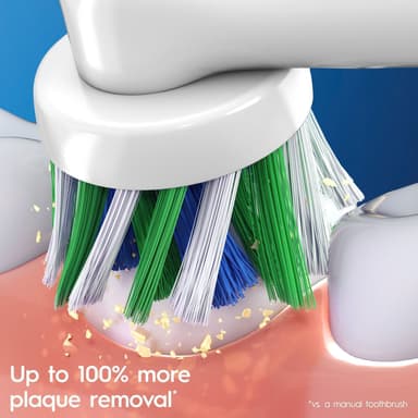 Oral-B Cross Action harjaspäät 321217 (5 kpl, valkoinen)