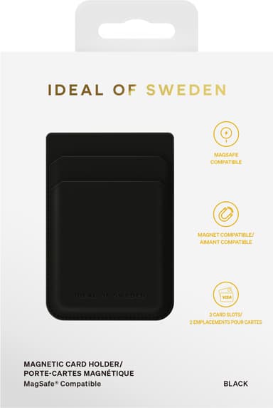 Ideal of Sweden MagSafe korttipidike (musta)