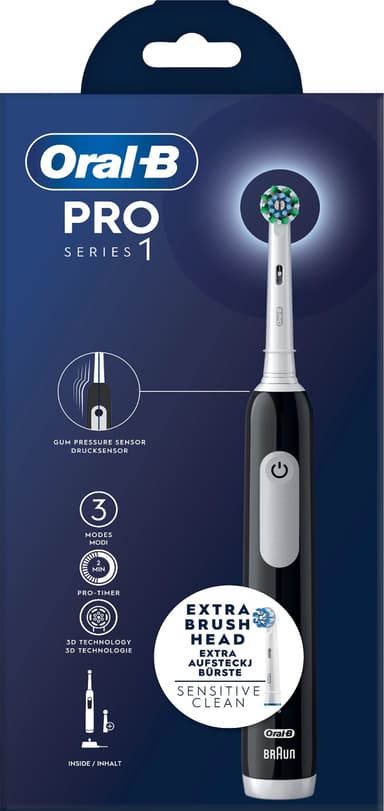 Oral-B Pro 1 sähköhammasharja 771457 (musta)