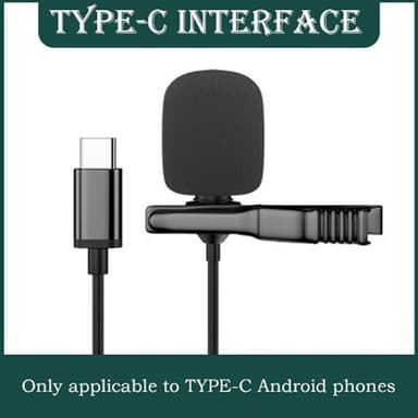 Mikrofoni klipsi USB-C: llä