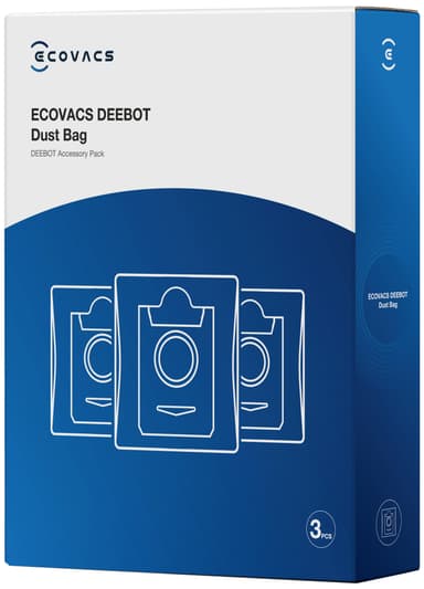 Ecovacs antibakteeriset pölypussit DDB030010 (3 kpl)
