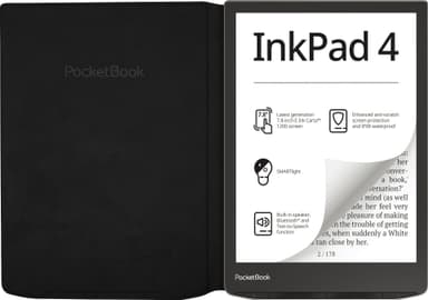 PocketBook InkPad 4/InkPad Color 2 Flip suojakuori (musta)