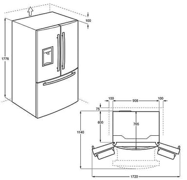 Electrolux French Door jääkaappipakastin EN6086JOX