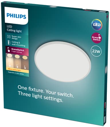 Philips Superslim kattovalaisin 22 W