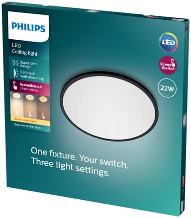 Philips Superslim kattovalaisin 22 W