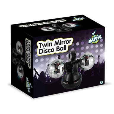 MU Twin Mirror Disco Ball