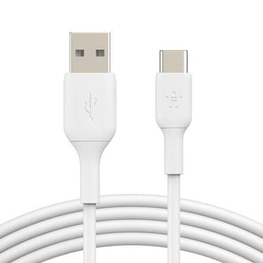 BOOST CHARGE USB-A to USB-C Cable, 2M, White
