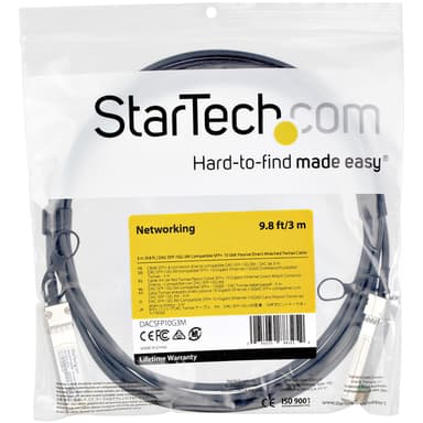 StarTech.com Dell EMC DAC-SFP-10G-2M-kompatibel SFP+ twinaxkabel för direktansl