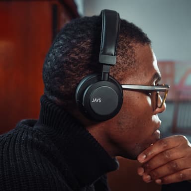 JAYS Headphone q-Seven Combo Wireless ANC On-Ear Black