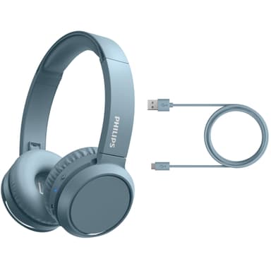 Korvassa olevat Bluetooth-kuulokkeet Siniset