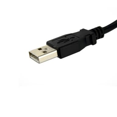 StarTech.com 30 cm panelmontering USB-kabel A till A - F/M, 0,3 m, USB A, USB A,