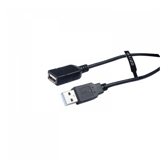 V7 V7E2USB2EXT-1.8M, 1,8 m, USB A, USB A, USB 2.0, Hane/Hona, Svart