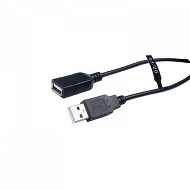 V7 V7E2USB2EXT-1.8M, 1,8 m, USB A, USB A, USB 2.0, Hane/Hona, Svart