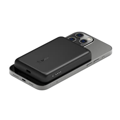 Belkin BPD002BTBK, 2500 mAh, Trådlös laddning, 5 W, Svart