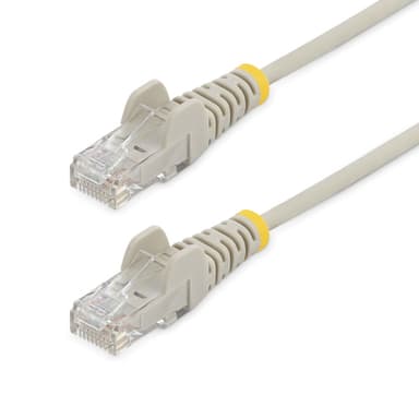 StarTech.com 0,5 m CAT6-kabel - Tunn - Ej hakfria RJ45-kontakter - Grå, 0,5 m,