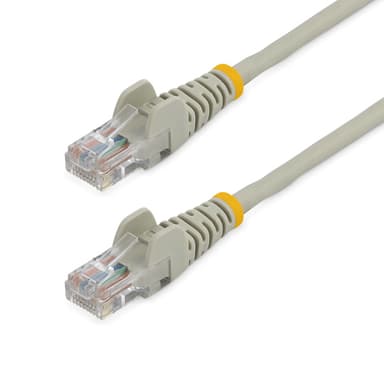 StarTech.com Cat5e patchkabel med hakfria RJ45-kontakter – 2 m, grå, 2 m, Cat