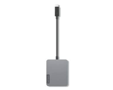 Lenovo 4X91A30366, USB 2.0 Type-C, HDMI, RJ-45, USB Type-C, VGA, Grå, 4K Ultra