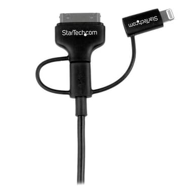 StarTech.com Lightning eller 30-stifts dockning eller Micro USB till USB-kabel -